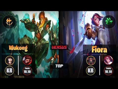 Sword WUKONG (Top) [Conqueror] VS FIORA - Grandmaster KR Patch 10.10
