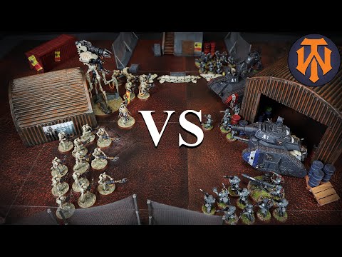 #3 Necrons VS Astra Militarum Warhammer 40k Battle Report 500 Points 9th Edition Combat Patrol Game