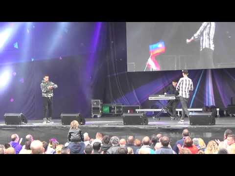 ESCKAZ in Copenhagen: Freaky Fortune ft. Riskykidd (Greece) - Eurovision medley (in Eurovillage)