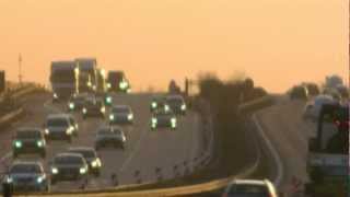 German autobahn: Audiograph - acoustic photograph (2), ASMR, binaural 3 D relaxing sound