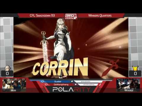 CFL Smackdown 112 WiiU - Wevaile493 (Pikachu) vs Mugi (Corrin) - Winners Quarters