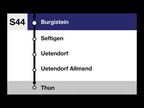 BLS Ansagen - S44 - Bern – Belp – Thun
