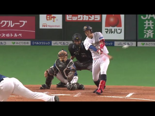 【7回表】均衡破った!! バファローズ・安達がレフトへの先制タイムリー!! 2018/6/29 F-Bs