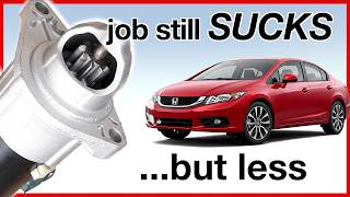 Honda Civic Starter Replacement,  Gen.9.   Helpful Tips