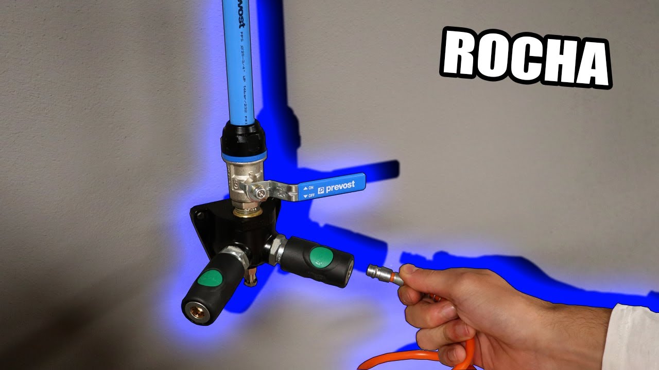 Montar linea de AIRE COMPRIMIDO PARA TALLER (Prevost)