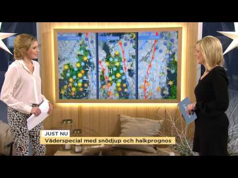 Snö- och halkläget med metereolog Linda - Nyhetsmorgon (TV4)