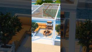 Modern Poolside + Waterfall Hack 💦 #sims4 #thesims4