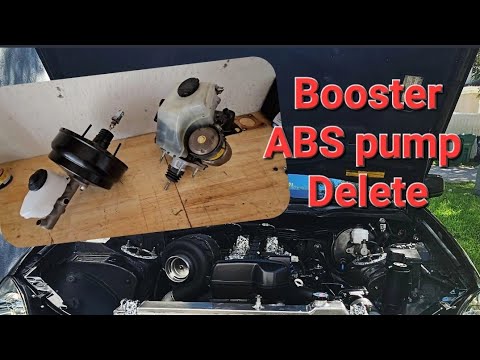 Lexus GS300/400 Electric Brake Booster / ABS Pump Delete & LS400 Calipers + EBC Slotted Rotors.