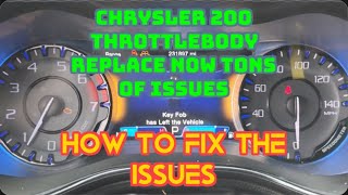 Throttle Body Issues On 2015 Chrysler 200 Diagnose & Fix || DIY GUIDE