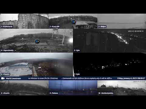 Live views from Ukraine 01/05/2023 B - Kramatorsk, Kharkiv, Kyiv, Zaporizhzhia and other cities