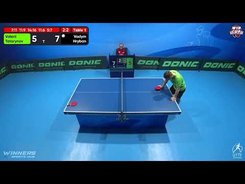 02:30 Valerii Tatarynov 2-3 Vadym Hryban West 5 WIN CUP 08.11.2022 | TABLE TENNIS WINCUP