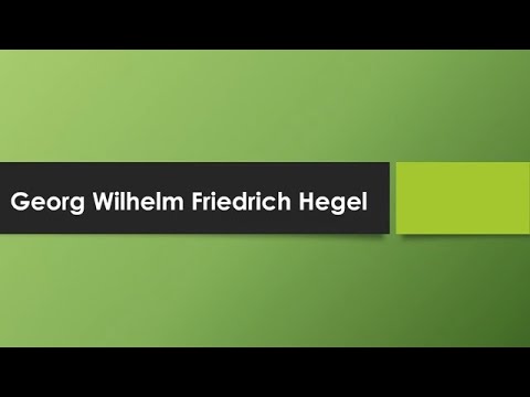Georg Wilhelm Friedrich Hegel