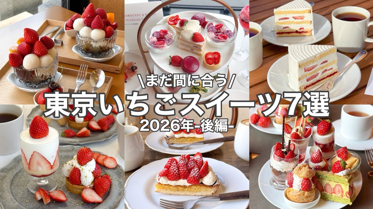 【必見👀】東京ご褒美いちごスイーツ7選｜-2026年-後編🍓ˎˊ˗