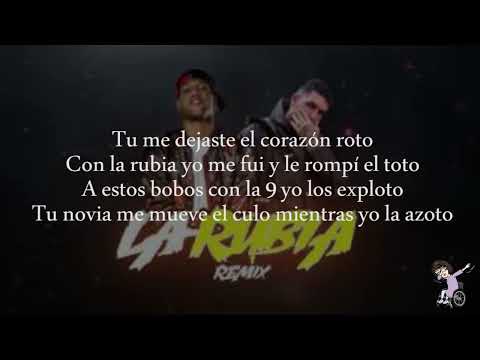 La rubia - La nueva escuela ft Omar Montes (lyrics/letra)