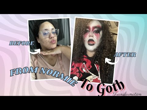 From Normie to Goth Transformation