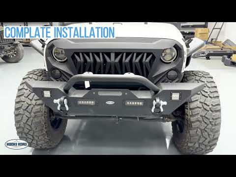Hooke Road Jeep Different Trail Mid Width Front Bumper w/Winch Plate | Installation
