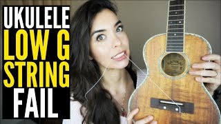Video thumbnail for UKULELE LOW G STRING REVIEW by Bernadette Teaches Music