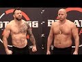 FEDOR EMELIANENKO & RYAN BADER MAKE WEIGHT AT BELLATOR 214 MORNING WEIGH INS