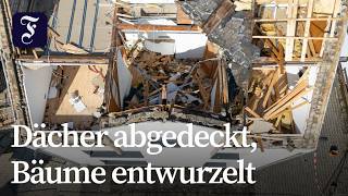 Tornado verwüstet Häuser in Solms
