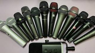 A Very Long Mic Shootout (Dynamics mics) (and some condensers)
