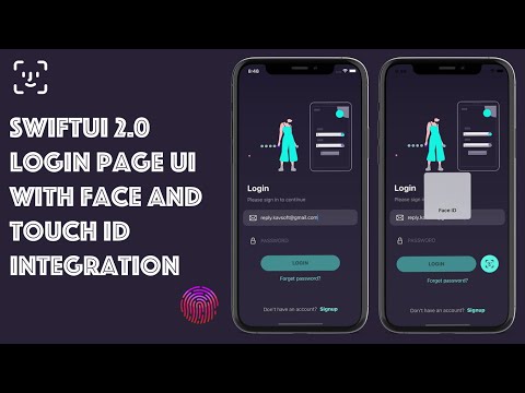 SwiftUI 2.0 Login Page UI With Face And Touch ID Integration - SwiftUI BioMetric Authentication
