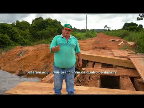 PREFEITO PAULISTINHA DETERMINA FORÇA TAREFA PARA RECONSTRUÇÃO DA PONTE DO RIO PIRANHA NA GLEBA ETA