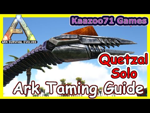 Solo Quetzal Tame Using Honey and Dino Gates - Ark Survival Evolved