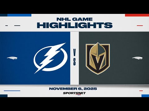 NHL Highlights | Lightning vs. Golden Knights - November 6, 2025
