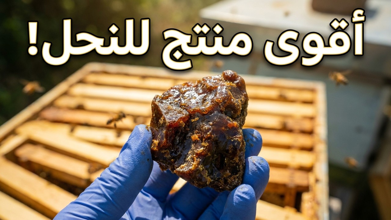 طريقة استخدام شباك بروبوليس مباشرة من قلب خلية النحل #بروبوليس #النحل #الجبلي