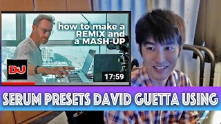 Which Serum Preset does David Guetta use in DJ mag video?