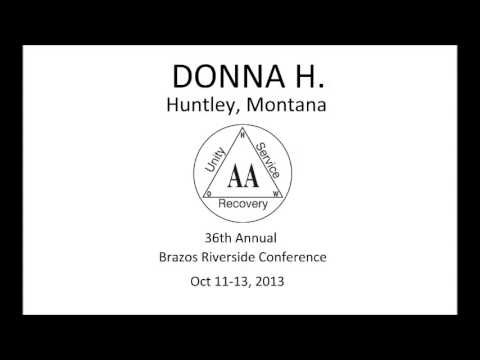 AA Speakers: Donna H.