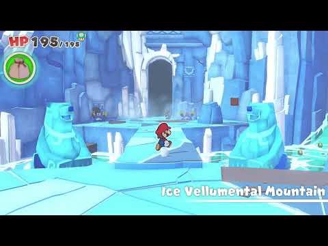Nintendo Switch Paper Mario Origami King Where to Find MAX HP Heart at Ice Vellumental Mountain