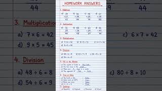 Homework Answers ✍️