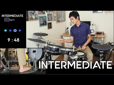 10-minute Double Bass Endurance Practice Along | Intermediate |