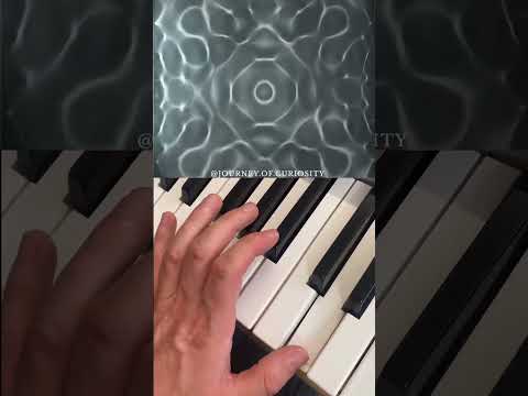 Music creates physical patterns. #cymatics #chladni