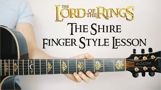 Shire Music (Concerning Hobbits) dŸŽ¸ Finger-Style Lesson (TAB, Play-Along) Lord Of The Rings