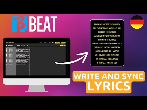 B.Beat - Tutorial zum Einfügen und Synchronisieren von Liedtexten