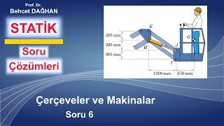 Çerçeveler ve Makinalar S6 ♦STATİK Soru Çözümleri ♦Behcet DAĞHAN