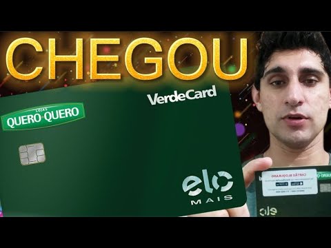 CHEGOU CARTÃO VERDECARD QUERO QUERO ELO