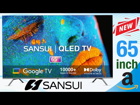 Sansui 165 cm (65 inches) 4K Ultra HD Smart QLED Google TV JSW65GSQLED (Black)
