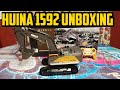 Huina 1592 professional rc excavator unboxing and dig test