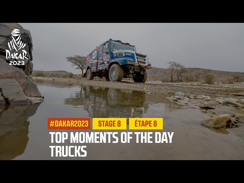 ダカール・ラリー2023 カミオントラッククラスのステージ8ハイライト動画