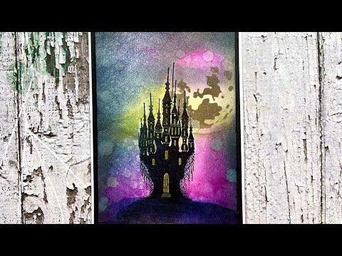 Dragon Stone Castle in the Moonlight by Devid Roodenburg - A Lavinia Stamps Tutorial