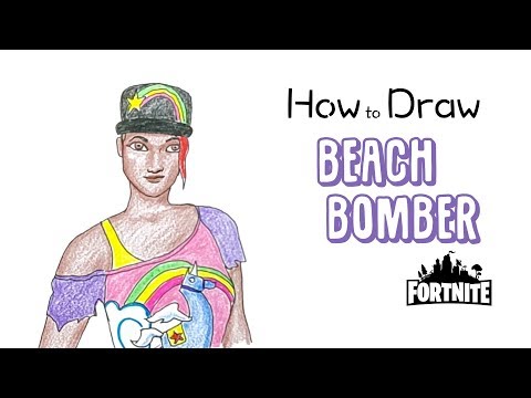 How to Draw the Beach Bomber from Fortnite