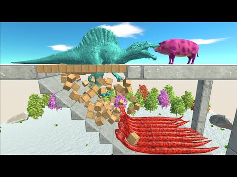 Falling wooden bridge trap - Animal Revolt Battle Simulator