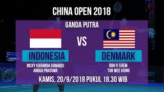 Jadwal Laga Ganda Putra, Ricky Karanda/Angga Vs Malaysia, di China Open 2018 Pukul 18.30 WIB