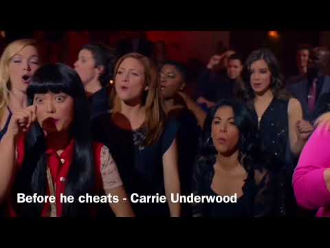 Pitch perfect 2 | full riff off HD with the song names!