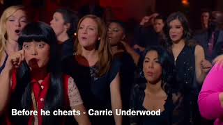 Pitch perfect 2 | full riff off HD with the song names!