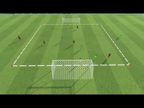 4 gegen 4 (3 plus 1) auf 2 Jugendtore