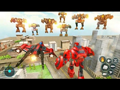 Jet Robot Car Game 2021 | Android Gameplay | Optimus Prime Multiple Transformation